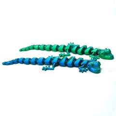 2pcs 3D Printed Gecko Model,Articulated Animals Figure,Fidget Toys Home Decor