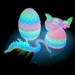 2PCS/Set 3D Printed Dragon Egg Model,Articulated Animals figure,Toys Home Decor
