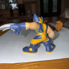 Marvel Super Hero Squad Thanos Figure 2009 Hasbro Infinity Gauntlet & Wolverine