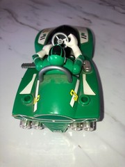 Vintage 1997 Bandai Turbo Power Rangers Racer Cart Car & Action Figure GREEN