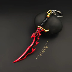 22Cm Solo Leveling Peripherals Knight Killer Fangs Metal Sword Cosplay Anime PVC