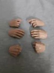1/6 Hand 6 Pcs Set for MX02-A 12″ Male Action Figure Body