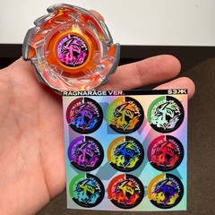 Beyblade X: CUSTOM CX Recolor Set Stickers