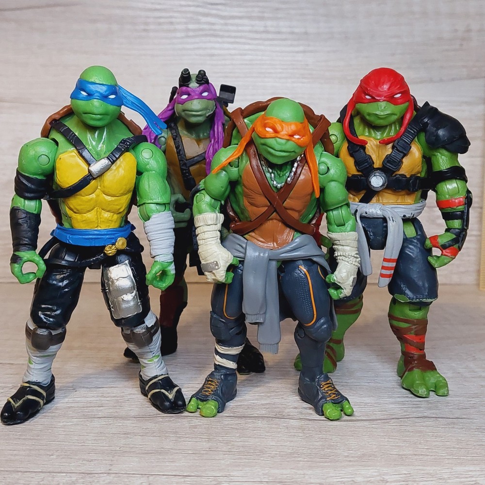 Teenage Mutant Ninja Turtles 2010s Movies Action Figure Lot Of 4 TMNT