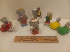 Arby’s 1990 Barbar The Elephant With Other Toys + Ornament