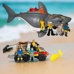 Fisher-Price Imaginext Mega Bite Shark & Jeep & Diver Figures