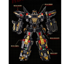 Miniforce Super Cops JUSTICE TITAN Black Limited Ver Transformer Robot Figure