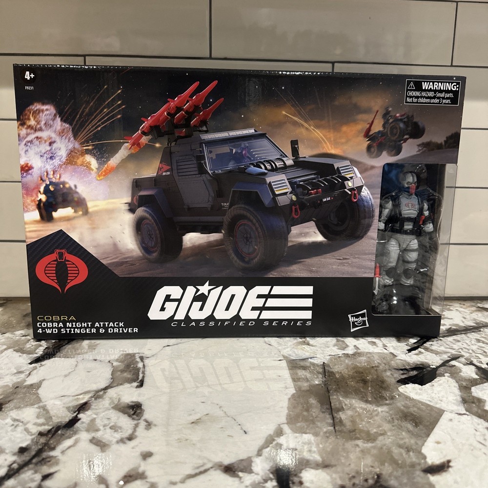 Hasbro GI Joe Classified Series #120 Cobra Night Attack 4-WD Stinger & Driver