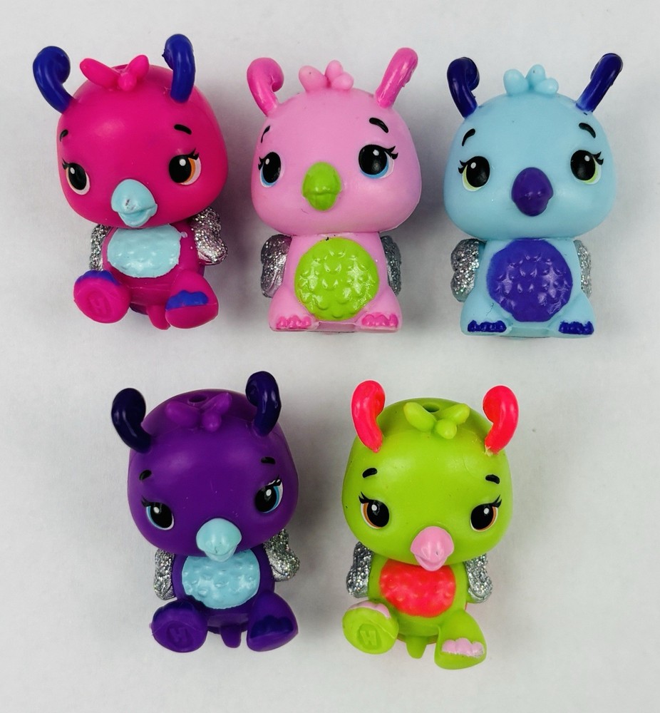 Lot of 5 Hatchimals CollEGGtibles Mini Figures Burtle Turtle Shell Glitter Wings