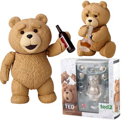 AMAZING YAMAGUCHI Ted 2 Figure Ted Teddy Bear Action Figure Revoltech Model Toy