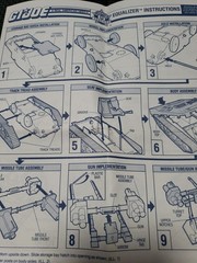 GI Joe 1989 Original Blueprints Manual Slaughter’s Marauders Equalizer Vintage