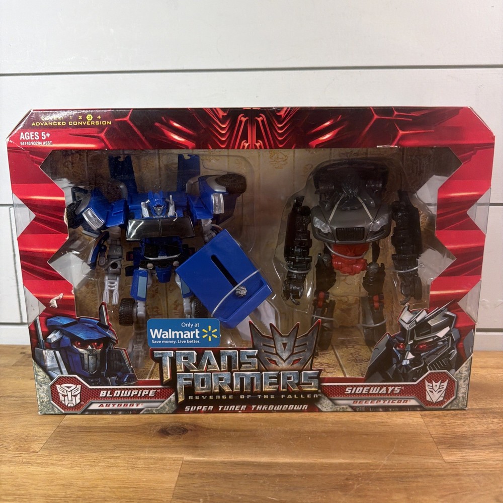 Transformers Revenge of the Fallen Blowpipe Sideways Super Tuner Throwdown NEW