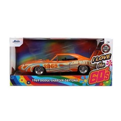 Jada Toys I Love The 60’s 1:24 1969 Dodge Charger Daytona Die-Cast Car, Toys NEW