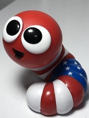 American Flag & Purple Slither.io Series 1 BONKERS Collectible Vinyl Figurine