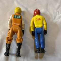 Lot of 2 Fisher Price Adventure People Race Car Driver Guys Vintage Rare Origina