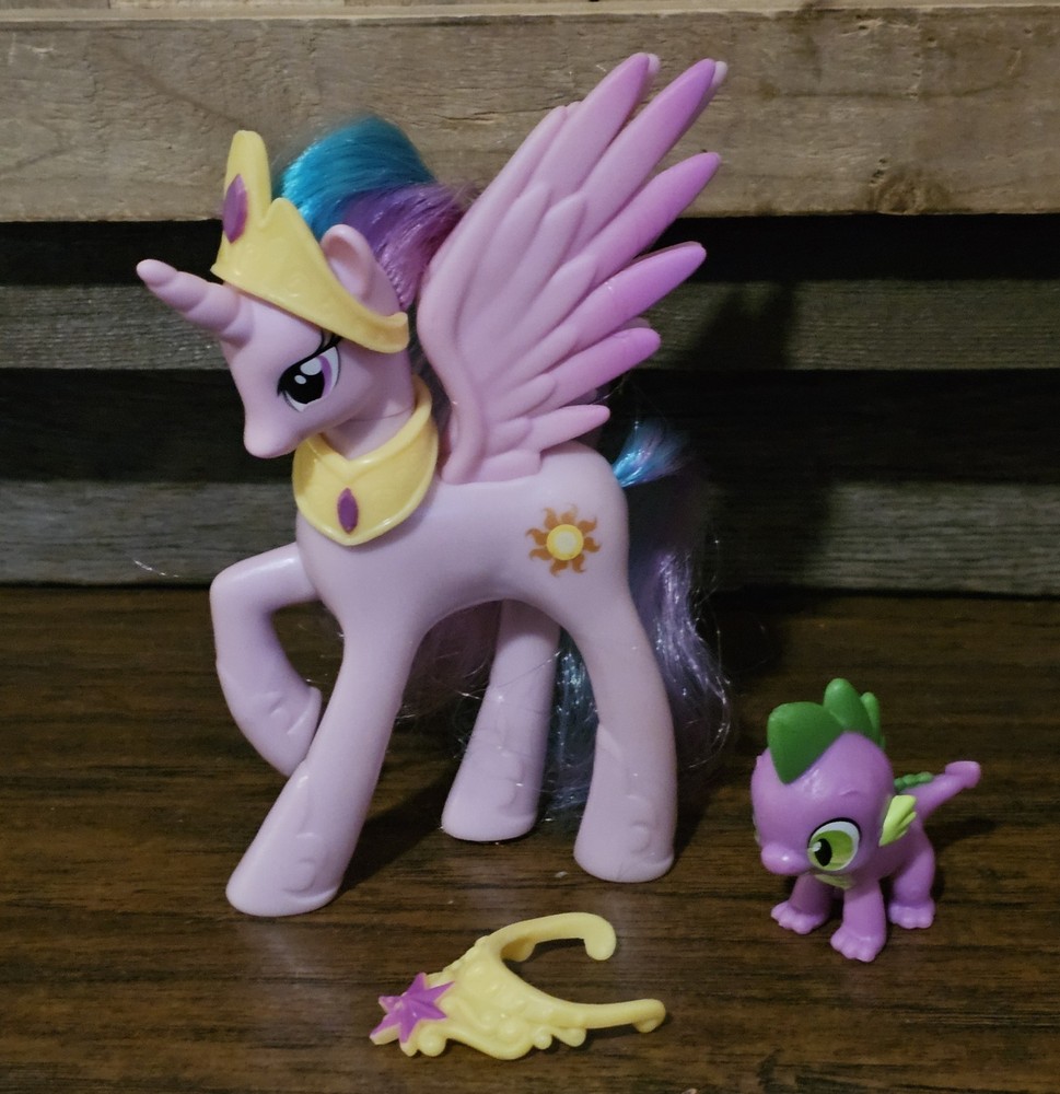 My Little Pony G4 MLP FIM Royal Castle Friends Spike Celestia Figure Set