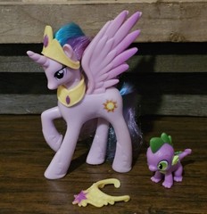 My Little Pony G4 MLP FIM Royal Castle Friends Spike Celestia Figure Set