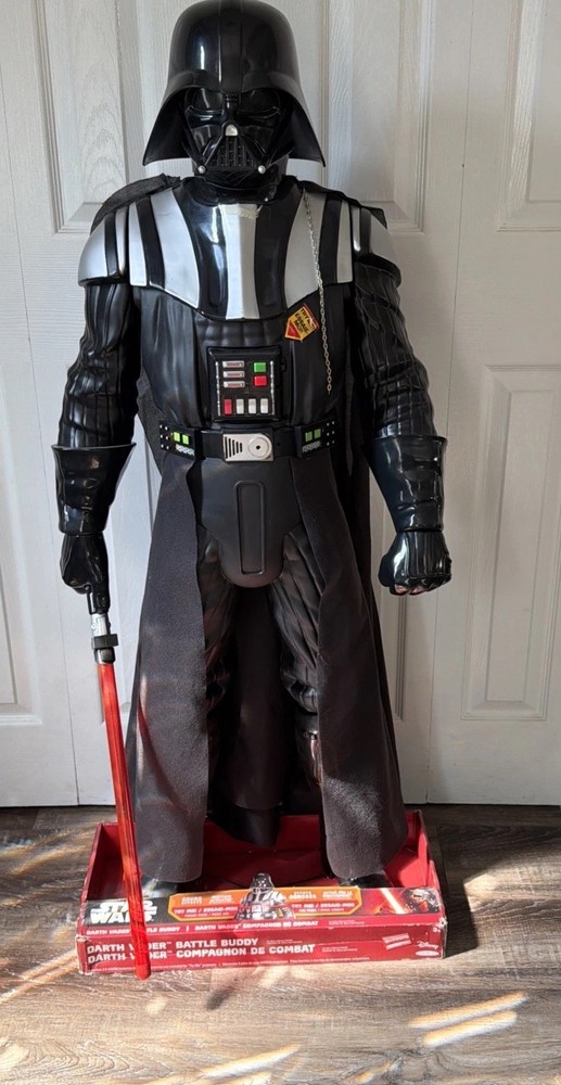 STAR WARS 48″ Darth Vader Motion Activated & Sound Battle Buddy 4Ft Working