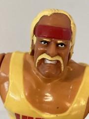 hulk hogan vintage 1990 hard plastic figure 5”