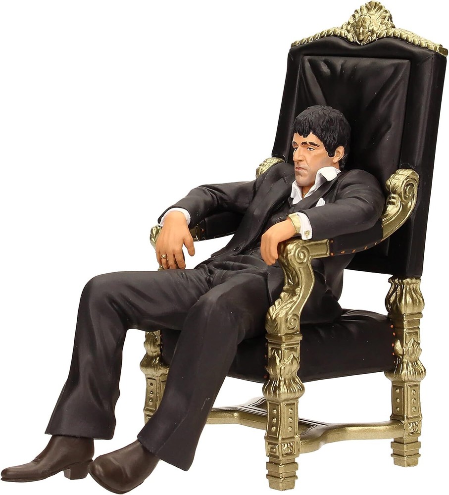 Movie Icons Scarface: Tony Montana Throne 7″ Figure – SD Toys Premium Figurine