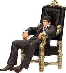 Movie Icons Scarface: Tony Montana Throne 7″ Figure – SD Toys Premium Figurine