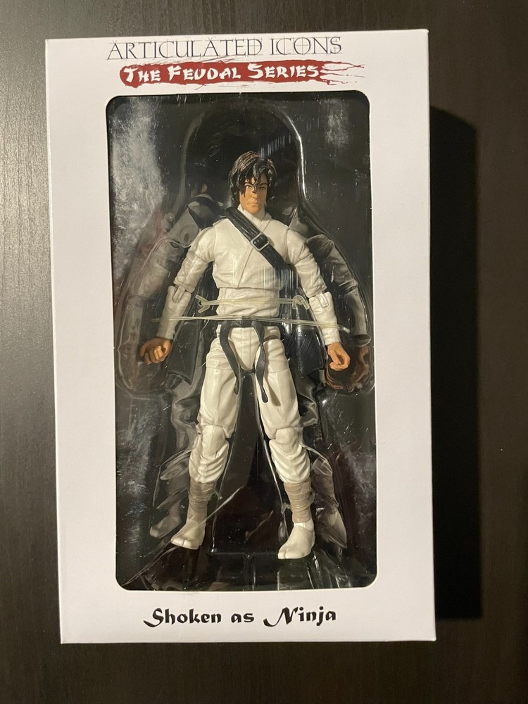 Articulated Icons Feudal Series Shoken White Ninja Action Figure NEW 6″ 1/12