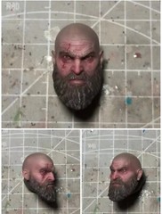 1/12 Painted Mythic Legions Fit Kratos Head Sculpt Painting Finish NO figure