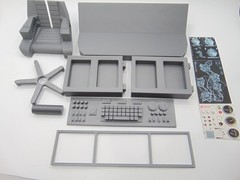 Custom 1:12 Mission Control Radar Panel w/ Operator Chair Diorama Prop Set TYPE1