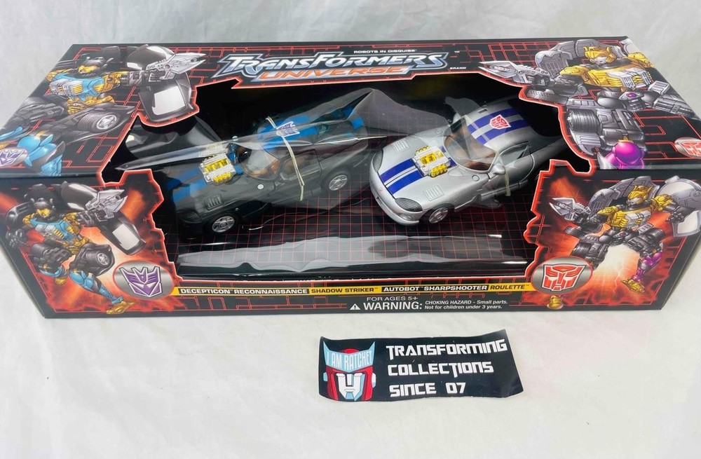 Transformers Universe 2003 Botcon Exclusive Shadow Striker and Roulette MISB