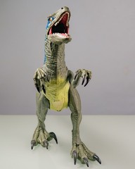 Mattel Jurassic World Super Colossal Velociraptor Blue 3.5 FT L x 18″ H