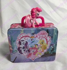 2013 My Little Pony Lunch Box & 48 pc Puzzle & 1 Pinkie Pie Figure Hasbro