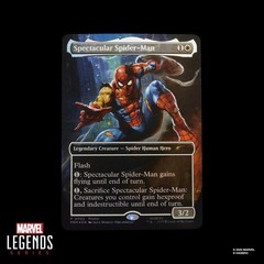 Marvel Legends SPIDER MAN w/ MTG MAGIC the Gathering Promo Card – IN STOCK