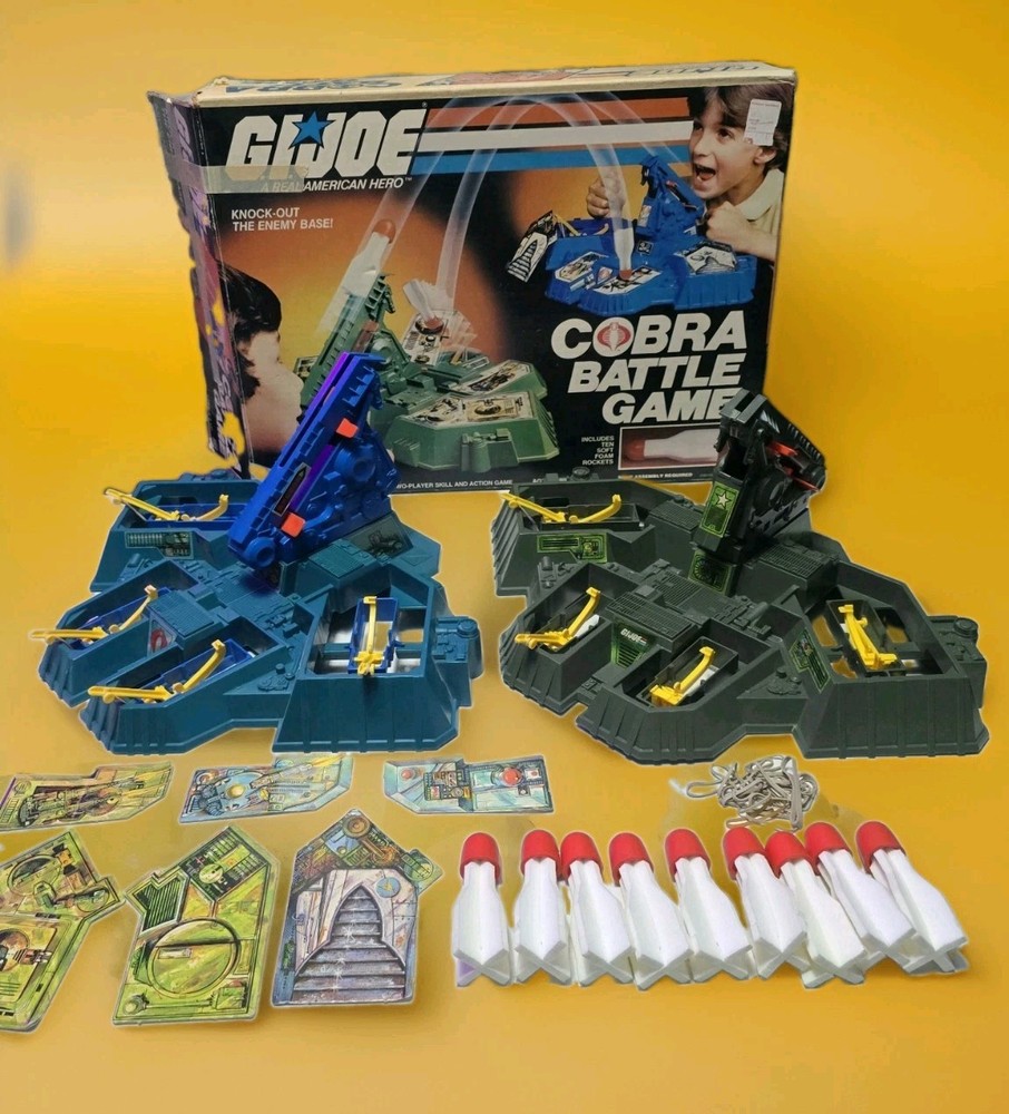 1982 GI JOE Cobra Battle Game with Original Box – Incomplete