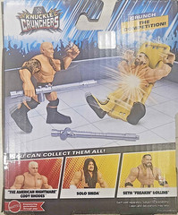 @WWE Knuckle Crunchers The Rock Action Figure&Accessories Bone Crushing Sounds🆕
