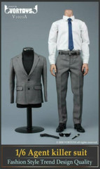 VORTOYS V1023 1/6 Scale Male Agent Killer Suit Clothes Fit 12” Figure Body