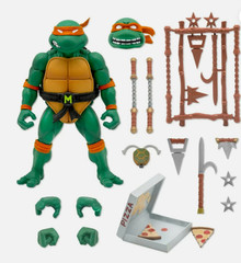 NEW Super7 Teenage Mutant Ninja Turtles Ultimates MICHELANGELO 7″ Action Figure