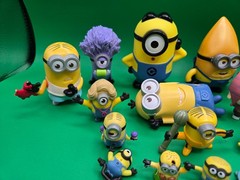 A Lot Of 15 Differant Minions Figures, Various Sizes and years