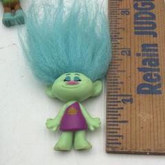 Trolls Mini Action Figure Collection Lot of 6 Multicolor Hair Dreamworks 2015