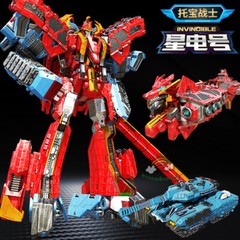 Tobot V Galaxy Detectives Invincible Transforming Combined Robot Figure Toy