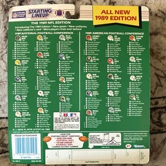 Kenner Starting Lineup 1989 NFL Ricky Nattiel Figure Card Helmet