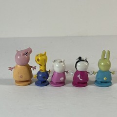 5 Peppa Pig Mini Figures Tiny 1-2 Inches Cake Toppers