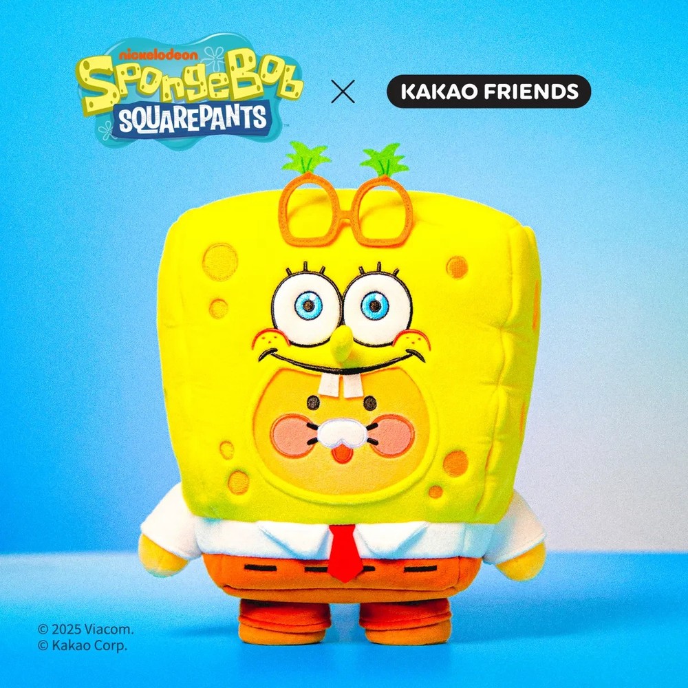 Kakao Friends x SpongeBob Medium Plush Doll -Spongebob Choonsik & Patrick Ryan