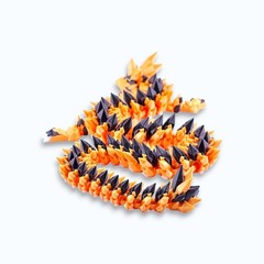 Lot 4 Articulated Spiked Dragon Toys 16″ 3D Printed Long Dragon Fidget Desk Pets