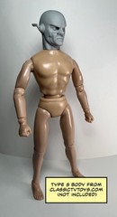 TV Fast Man Action Figure Head 1:9 or 1:6 Mego