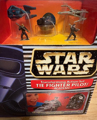 Star Wars Micro Machines Transforming Action Set TIE Fighter Pilot Academy NEW