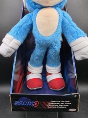 Sonic The Hedgehog 3 Deluxe Plush Toy By Jakks Pacific 13″ Soft Collectible Doll