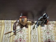 Teenage Mutant Ninja Turtles Casey Jones Cockroach Terminator Figure LOT