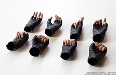 1/6 Hands wrist Gauntlets Black Widow MMS178 & MMS124 Hot Toys Iron Man 2