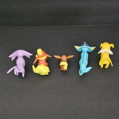 2017 Tomy Pokemon Figure Eevee Evolution Eeveelution 5 Figure Lot