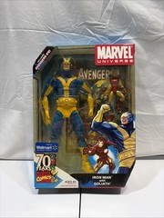 Marvel Universe 2009 Walmart Excl Blue/Yellow Variant Goliath-Iron Man Set New